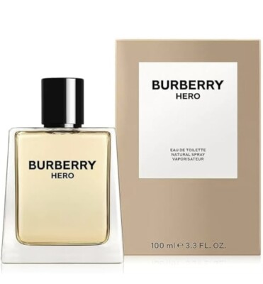 Burberry Hero Men's Eau de Toilette Spray - 3.3oz  Authentic Long Lasting