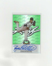 2014 Leaf Valiant Base Auto Green Prismatic Ryan Castellani #BA-RC1 Auto