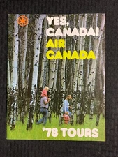 1978 YES CANADA! AIR CANADA '78 Tours FN 6.0 Travel Tourist Magazine