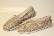 TOMS Sahara Chunky Cable Knit Alpargata NEW Womens Size 6 Loafer Shoes 10018904