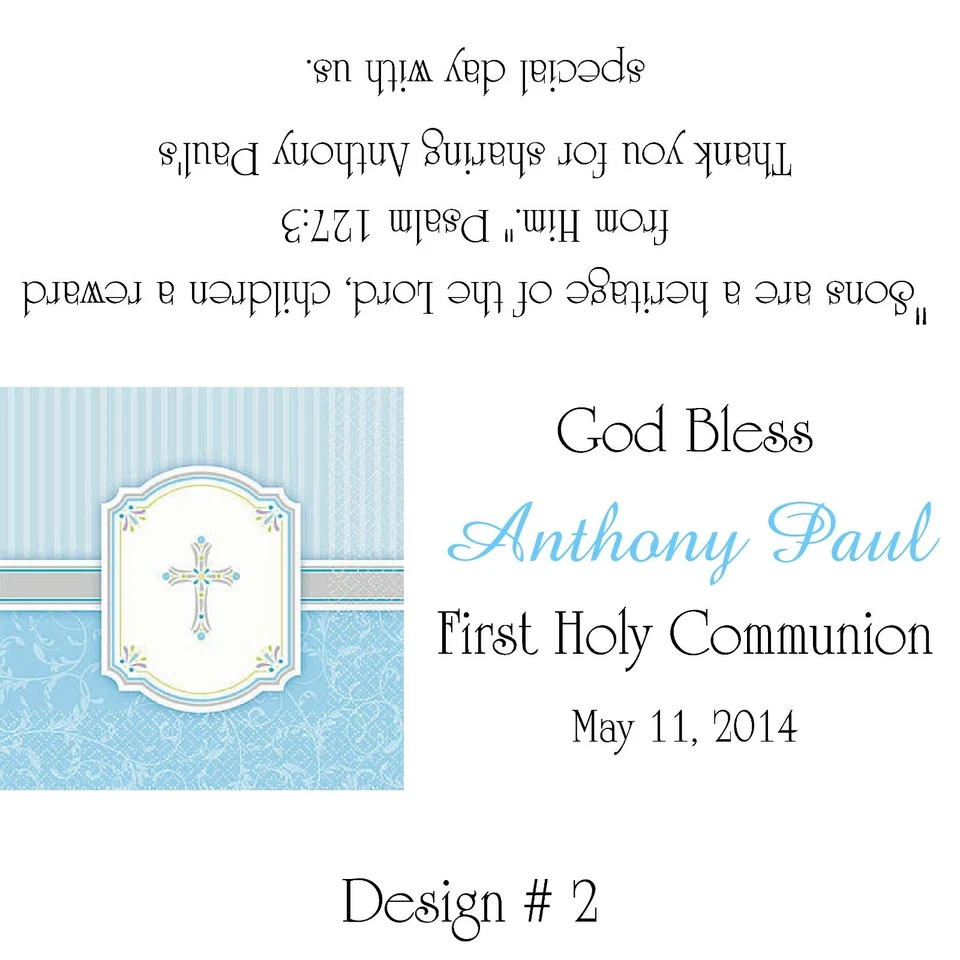 Envolturas de barra de caramelo de comunión/favores de fiesta de cumpleaños diseños de niños Foto 2 de 2