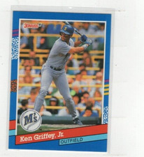 1991 Ken Griffey Jr Donruss #77 Free Shipping (E1728)