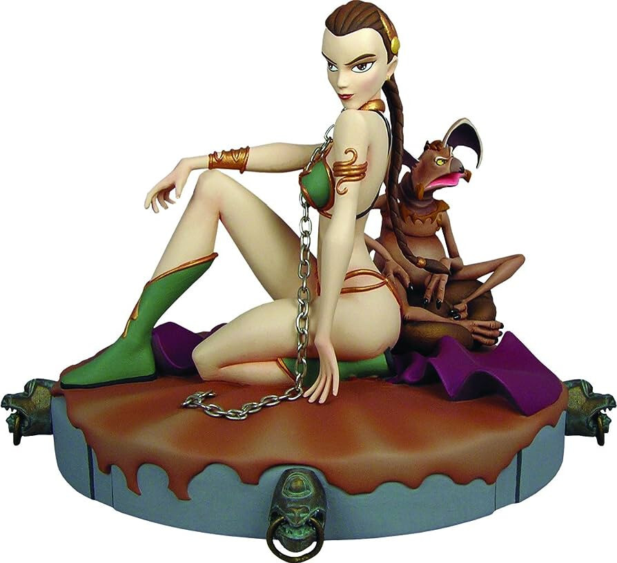 slave leia sex doll Star Wars Princess Leia as Jabba's Slave Leia Animated Maquette by Gentle  Giant