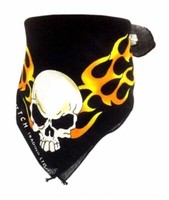 Kopftuch Bikertuch Bandana SchäDel + Adler, Head Scarf Bandana Skull + Eagle