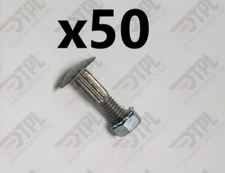 50 Pak - 1 1/4" Bolt Nut Kit Overhead Rollup Todco Whiting Door Hinge Morgan