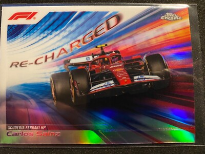 2024 TOPPS Chrome Formula 1 Racing Recharged RECH-4 Carlos Sainz (Ferrari)