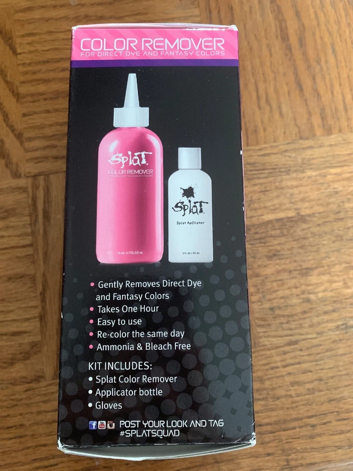 NUEVO ELIMINADOR DE COLOR Splat para tinte directo y colores de fantasía SIN LEJÍA Y AMONÍACO Foto 2 de 4