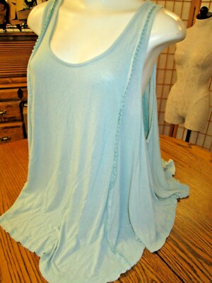Anthropolgie Anama Top flowing oversized sleeveless tunic Sz M BOHO lagenlook