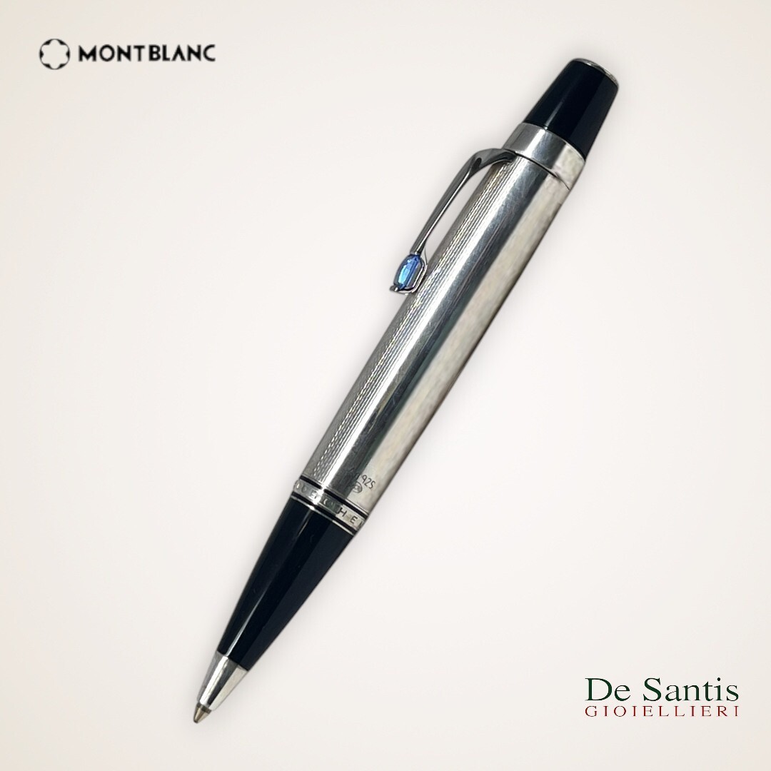 Montblanc Bohème Silver Blue Ballpoint Pen: Elegance And Style In