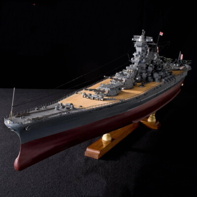 Battle Ship YAMATO 1/250 Scale Unassembled Wooden Diecast Model