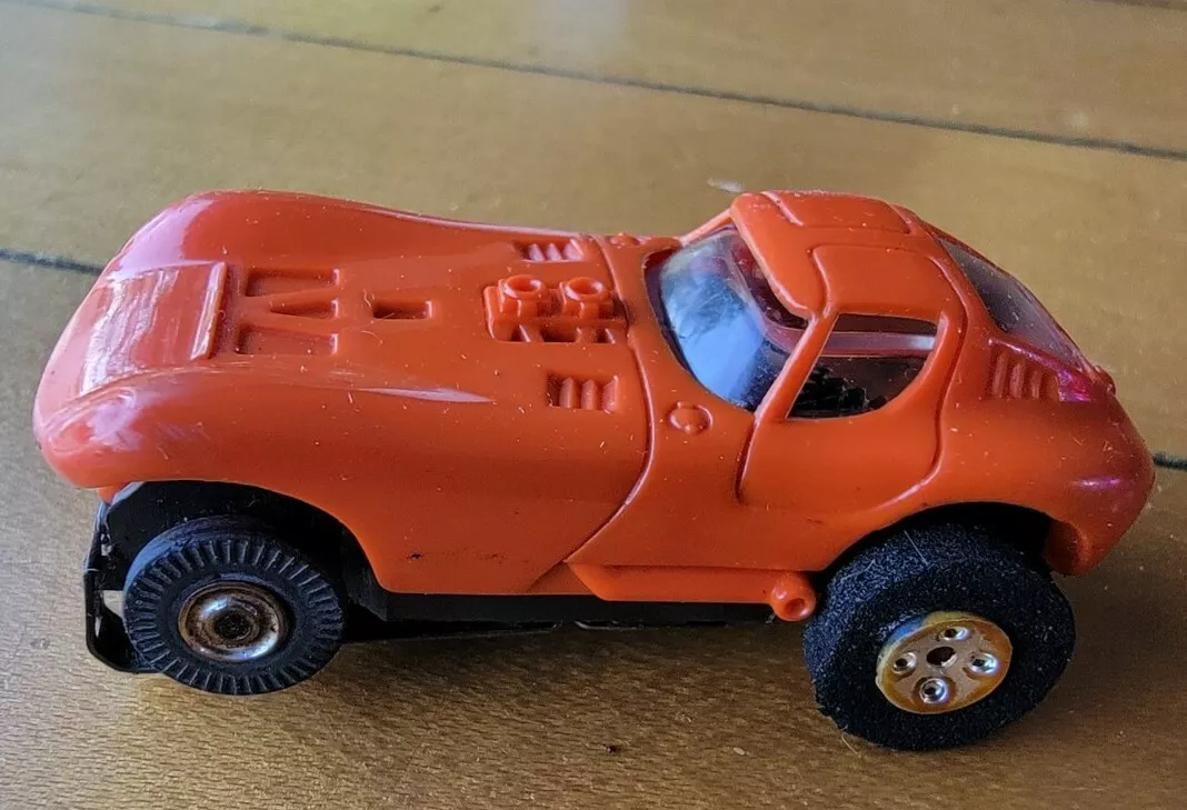 Aurora Thunderjet 500 Cheetah Tuff Ones Slot Car ORANGE Tested