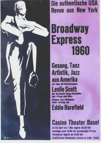 Original vintage poster BROADWAY EXPRESS NYC REVUE 1960 - 第 1/1 張圖片