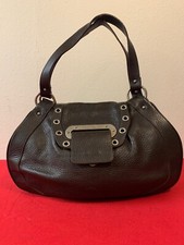 Dolce & Gabbana Black Leather Framed Top Shoulder Bag Made In Italy