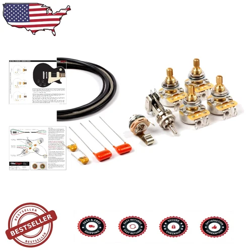 Premium Guitar Wiring Kit for Les Paul Standard - Complete Repair Solution
