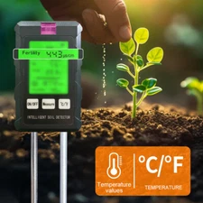 6 In 1 Soil Detector Ph Humidity Sunlight Air Moisture Fertility Gardening Tool