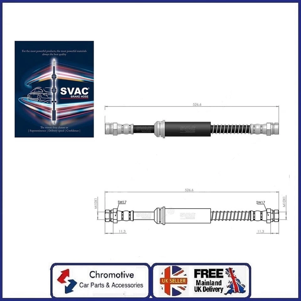 Mangueira de freio dianteiro AUDI A3 8P1, SEAT LEON 1P1, VW GOLF VI 2X 1K0611701A 1K0611701N - Imagem 4 de 4