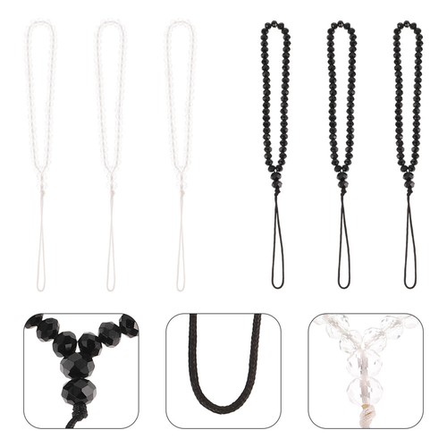 3 Count Mobile Phone Straps Beaded Lanyards Handmade Braided Rope - Zdjęcie 10 z 12