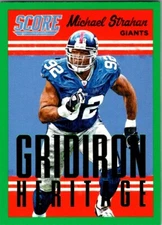 2015 Score Gridiron Heritage Green #22 Michael Strahan
