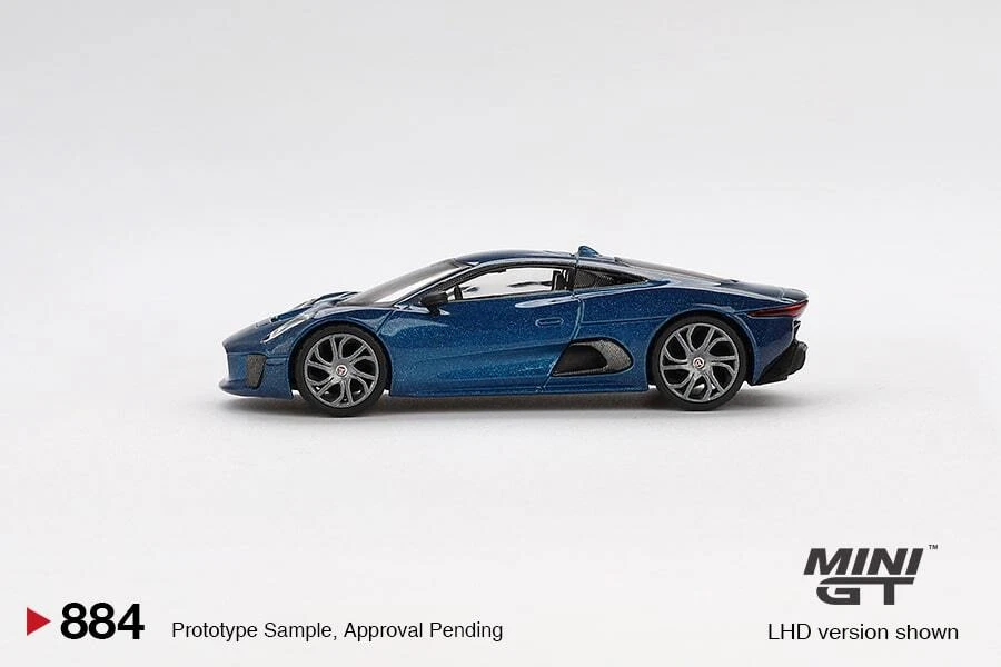 Mini GT MGT00884LHD Jaguar C-X75 Blue Die Cast 1/64 - Immagine 2 di 3