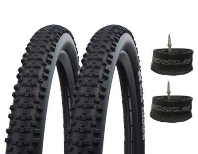 2 Stück MTB Schwalbe Smart Sam PLUS Reifen 26x2,25 (57-559) mit 2 Schläuche SV