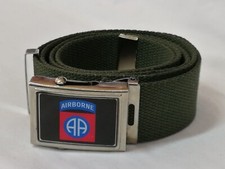 CINTURA CINTA COLORE VERDE AIRBORNE TRUPPE AVIOTRASPORTATE FANTERIA ESERCITO