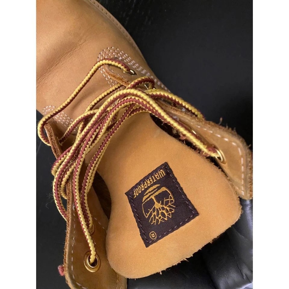 Timberland Little Kid 6" Premium Botas Impermeables Niños 1.5 Trigo Clásicas Con Cordones Foto 4 de 4