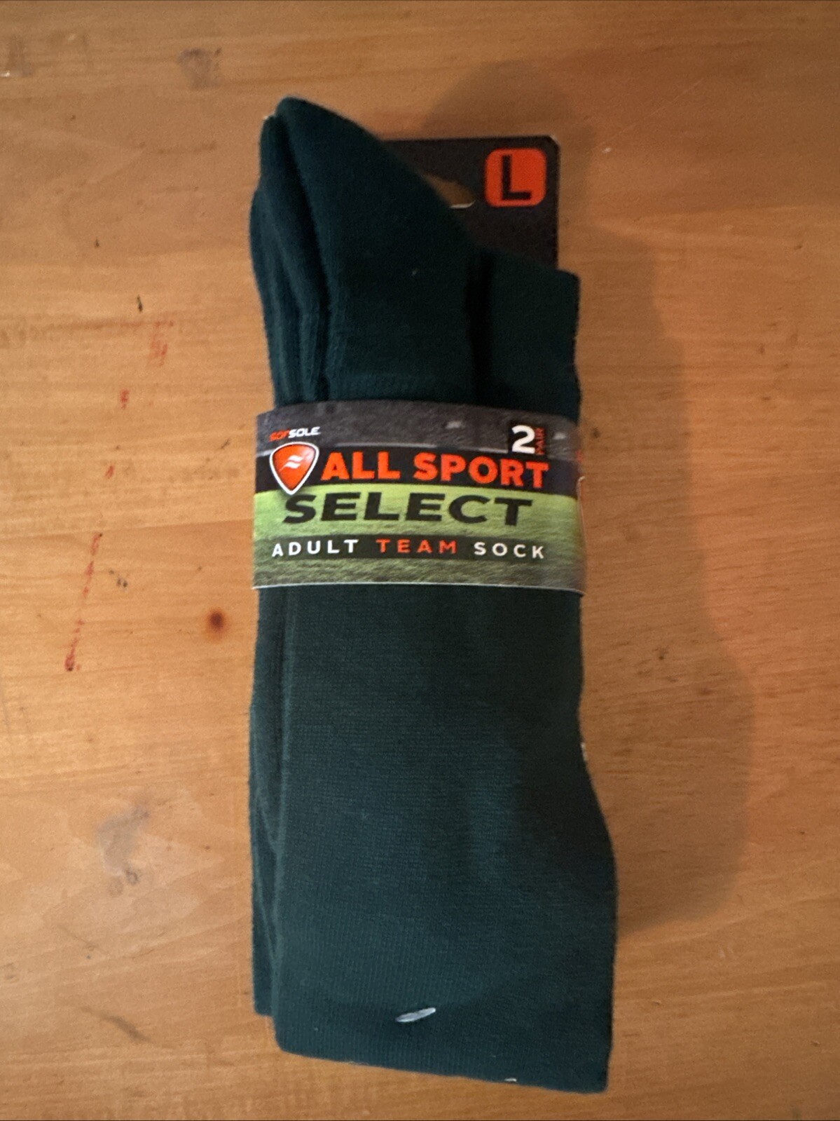 SAOLA Calze Sof Sole Unisex Adulto All Sport Team Select Confezione da 2 Verde Large