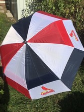Totes Cardinals MLB Team Golf Umbrella w/Protective Sheath, Double Canopy