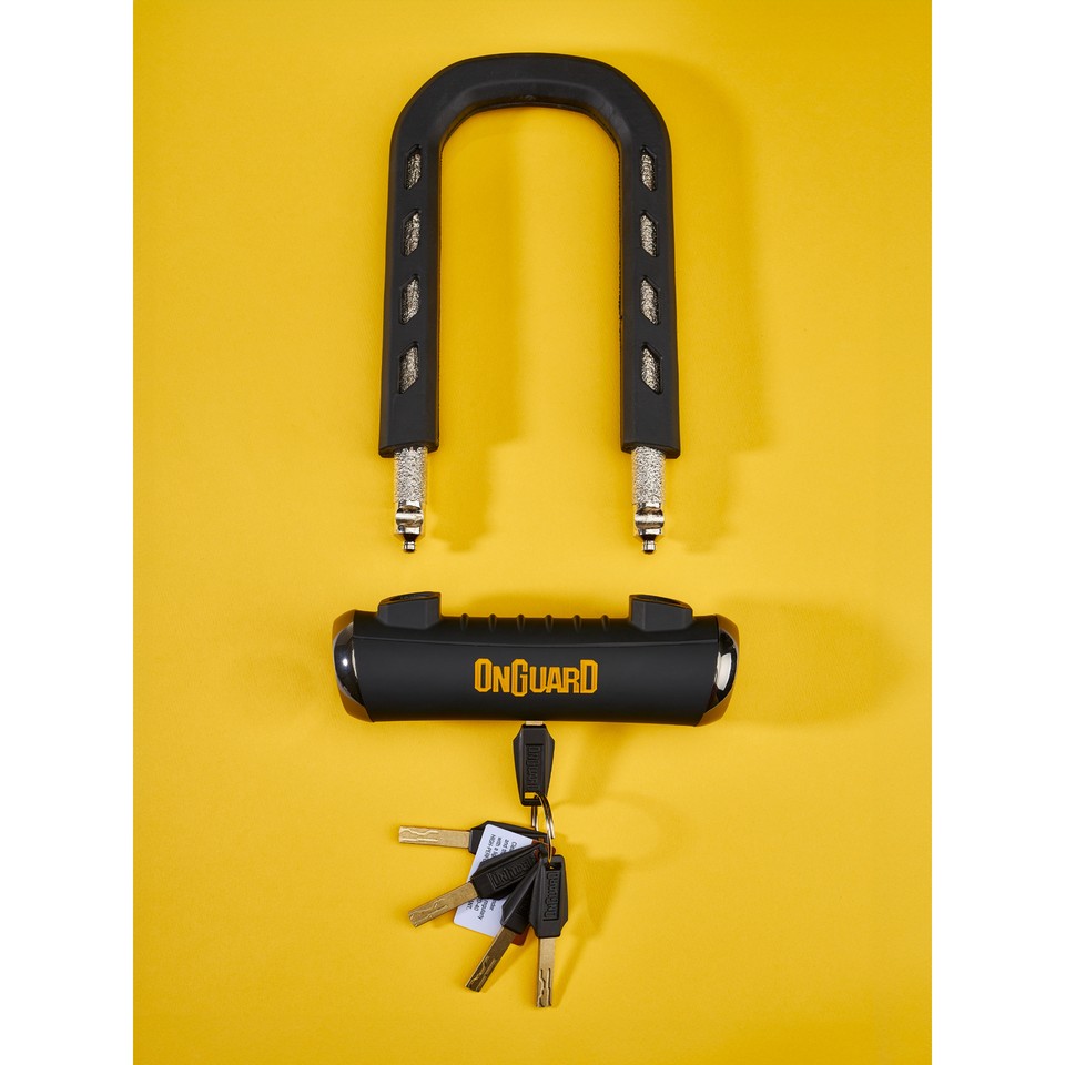 OnGuard RockSolid Bike Security U-Lock (8590), Solid Secure Diamond / 5 ...