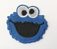 COOKIE MONSTER - SESAME STREET - Embroidered Iron-On Patch
