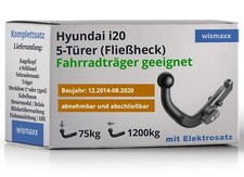 ANHÄNGERKUPPLUNG für Hyundai i20 14-20 abnehmbar BRINK +13pol E-Satz JAEGER spez