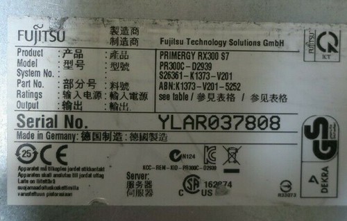 Fujitsu Primergy RX300 S7 2x 8-Core E5-2690 2.90GHz 96GB Ram 200GB SSD Server - Picture 3 of 3