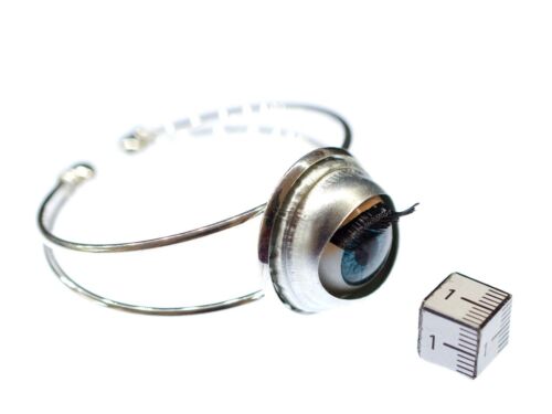 Eye Bracelet Miniblings Bangle Halloween Puppenauge Eyes Medicine Human - Picture 3 of 5