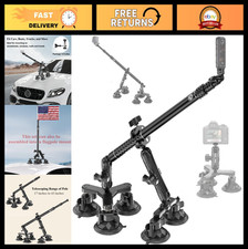 Heavy Duty 5-in-1 Suction Cup Car Camera Mount Kit - Universal Vehicle Accessory