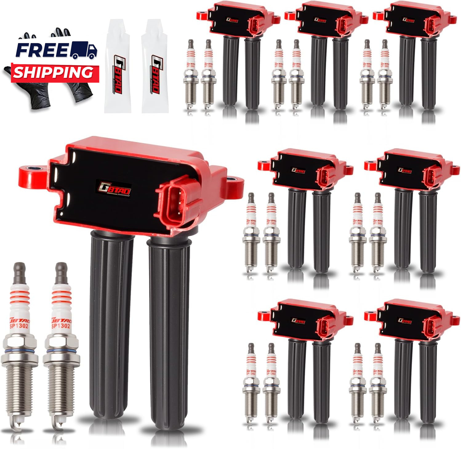 Upgraded 8X Ignition Coil Pack and 16X Iridium Spark Plug for 5.7L V8 HEMI Dodge