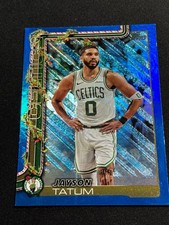 2025-26 Topps Holiday - Jayson Tatum #H1 Holiday Metallic Blue Glitter Near Mint