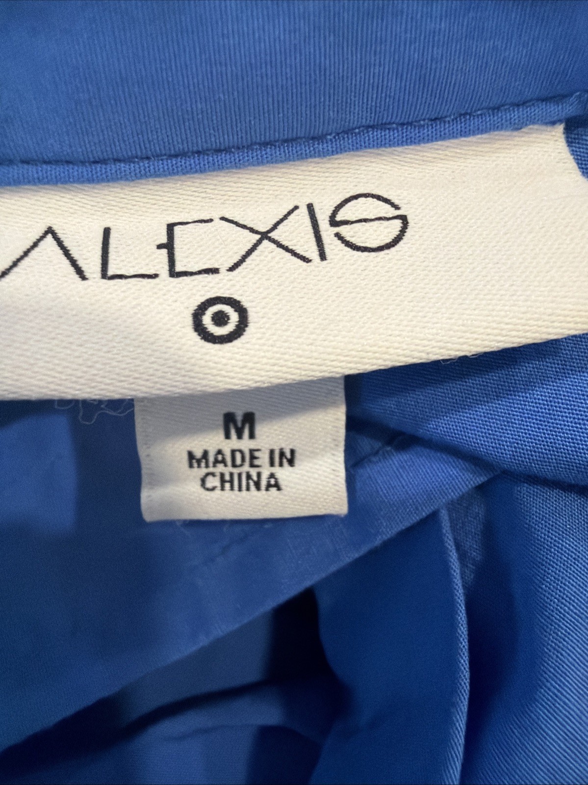 Alexis for Target M Cup  of Joe Blue Midi Shirt Dress Pockets Casual Everyday image 10