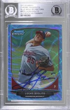 BAS 2013 Bowman Wrapper Redemption Blue Wave Refractor Lucas Giolito #BCP5 0lm