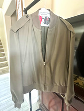 Neptune Garment Co. Gray Bomber Jacket Full Zip Military USMC Size 40 Pockets