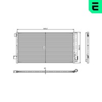 Kondensator Klimaanlage ERA 667487 FüR Fiat 500X 334AXE1A Jeep Renegade SUV BU