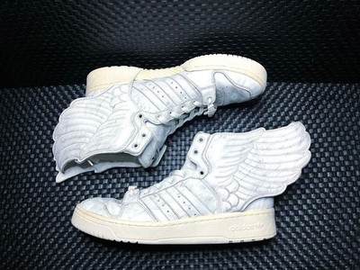 US 11 Adidas Jeremy Scott JS Wings 2.0 Marble White High Cut