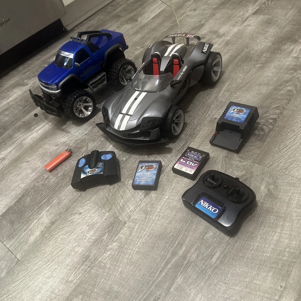 Vintage Mach ||| Nikko And Tyco Rc Chevrolet Colorado Truck Both 6.0v Powered - Image 2 of 2