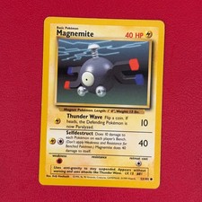 Magnemite 53/102 Pokemon TCG Base Set Vintage Card