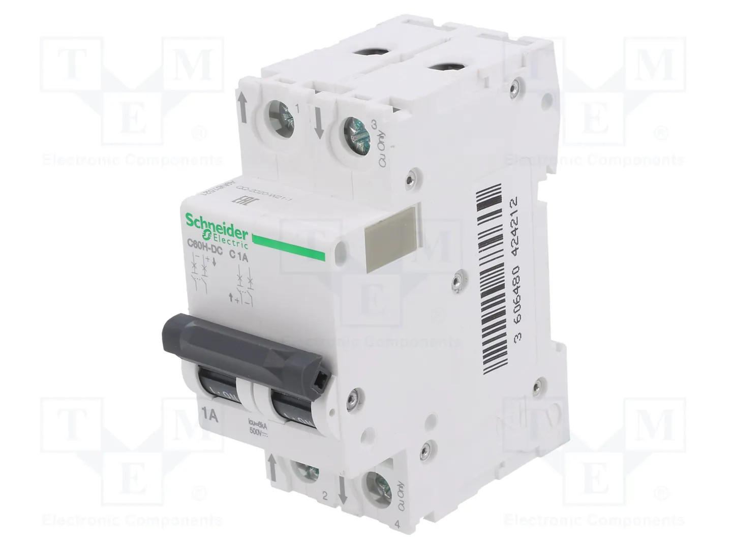 Interruttore di sovracorrente 2P C 1A DC C60H-DC-C1-2 A9N61521 - Immagine 2
