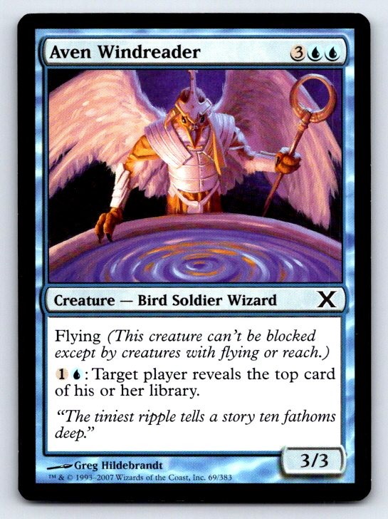 Aven Windreader Common 10th Edition Magic: The Gathering