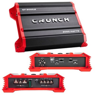 Crunch GP2000.2 2x500@4ohms,1x2000watts@4ohms Bri
