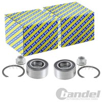 2X SNR RADLAGER-SATZ Vorne Hinten Passend FÜR Fiat Bravo Doblo Opel Combo