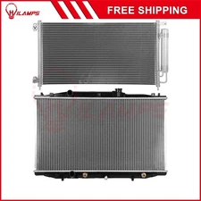 Aluminum Radiator & AC Condenser Cooling Kit Fits 07 Honda Accord 2.4L l4