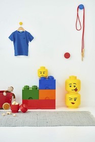 , Lego Wall Hanger Set - Decorative Playroom Utility Hooks - Yellow/Red/Blue