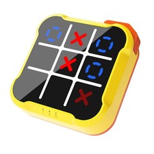 Tic Tac Toe Game, 3-in-1 Game Machine, Handheld Electronic Puzzle Games, Port...